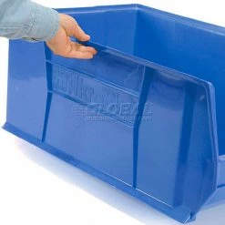Akro-Mils® Super-Size AkroBin® Plastic Stacking Bin, 11"W x 29-7/8"D x 10"H, Blue - Pkg Qty 4 -Containers & Organizers Sales Store 238286BL 04