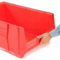 Akro-Mils® Super-Size AkroBin® Plastic Stacking Bin, 11"W x 23-7/8"D x 10"H, Red - Pkg Qty 4 -Containers & Organizers Sales Store 238286RD 03