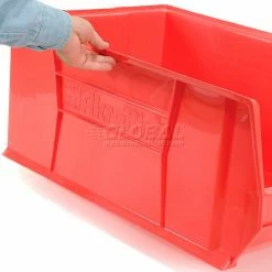 Akro-Mils® Super-Size AkroBin® Plastic Stacking Bin, 11"W x 23-7/8"D x 10"H, Red - Pkg Qty 4 -Containers & Organizers Sales Store 238286RD 04