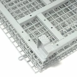 Global Industrial™ Folding Wire Container 40"L x 32"W x 34-1/2"H 4000 Lb. Capacity -Containers & Organizers Sales Store 239341 02 1