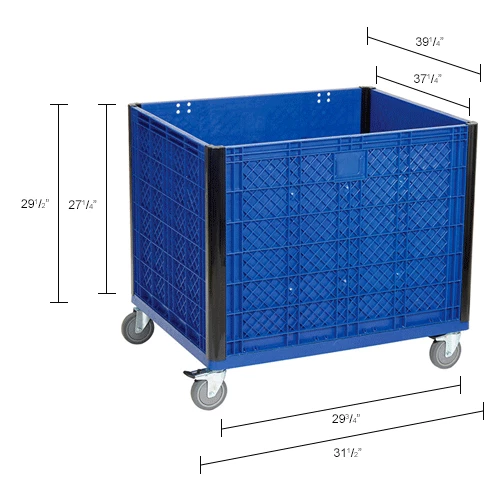 Global Industrial Easy Assembly Solid Wall Container - Casters 39-1/4 x 31-1/2 x 34 Overall 18 Global Industrial Easy Assembly Solid Wall Container - Casters 39-1/4 x 31-1/2 x 34 Overall - Image 18