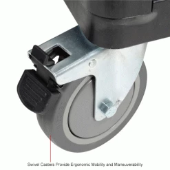 Global Industrial™ Easy Assembly Solid Wall Container - Drop Gate/Casters 39-1/4x31-1/2x34 OH -Containers & Organizers Sales Store 239452DCIN 2wco