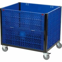 Global Industrial™ Easy Assembly Solid Wall Container - Drop Gate/Casters 39-1/4x31-1/2x34 OH -Containers & Organizers Sales Store 239452DC 10