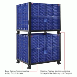 Global Industrial Easy Assembly Solid Wall Container - Drop Gate 39-1/4x31-1/2x33-1/2 Overall 48 Global Industrial Easy Assembly Solid Wall Container - Drop Gate 39-1/4x31-1/2x33-1/2 Overall -Containers & Organizers Sales Store 239452DIN 2wco