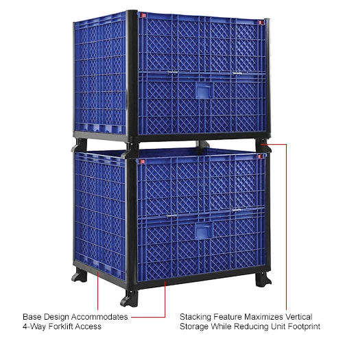 Global Industrial Easy Assembly Solid Wall Container - Drop Gate 39-1/4x31-1/2x33-1/2 Overall 22 Global Industrial Easy Assembly Solid Wall Container - Drop Gate 39-1/4x31-1/2x33-1/2 Overall - Image 22