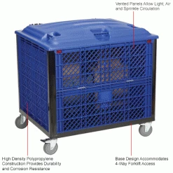 Global Industrial Easy Assembly Solid Wall Container-Drop Gate/Lid/Casters 39-1/4x31-1/2x34 OH 45 Global Industrial Easy Assembly Solid Wall Container-Drop Gate/Lid/Casters 39-1/4x31-1/2x34 OH -Containers & Organizers Sales Store 239452DPIN 1wco