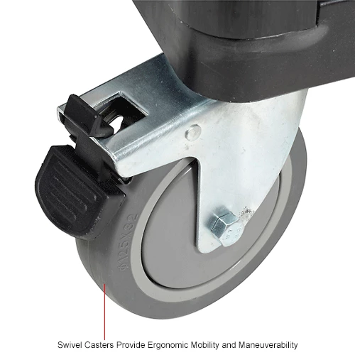 Global Industrial Easy Assembly Solid Wall Container-Drop Gate/Lid/Casters 39-1/4x31-1/2x34 OH 22 Global Industrial Easy Assembly Solid Wall Container-Drop Gate/Lid/Casters 39-1/4x31-1/2x34 OH - Image 22