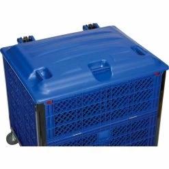 Global Industrial Easy Assembly Solid Wall Container-Drop Gate/Lid/Casters 39-1/4x31-1/2x34 OH 34 Global Industrial Easy Assembly Solid Wall Container-Drop Gate/Lid/Casters 39-1/4x31-1/2x34 OH -Containers & Organizers Sales Store 239452DP 08