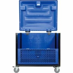 Global Industrial Easy Assembly Solid Wall Container-Drop Gate/Lid/Casters 39-1/4x31-1/2x34 OH 36 Global Industrial Easy Assembly Solid Wall Container-Drop Gate/Lid/Casters 39-1/4x31-1/2x34 OH -Containers & Organizers Sales Store 239452DP 11