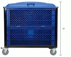 Global Industrial Easy Assembly Solid Wall Container-Drop Gate/Lid/Casters 39-1/4x31-1/2x34 OH 50 Global Industrial Easy Assembly Solid Wall Container-Drop Gate/Lid/Casters 39-1/4x31-1/2x34 OH -Containers & Organizers Sales Store 239452DP dim1