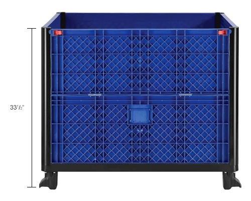 Global Industrial Easy Assembly Solid Wall Container - Drop Gate 39-1/4x31-1/2x33-1/2 Overall 26 Global Industrial Easy Assembly Solid Wall Container - Drop Gate 39-1/4x31-1/2x33-1/2 Overall - Image 26