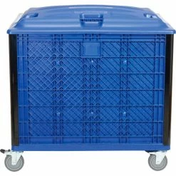Global Industrial™ Easy Assembly Solid Wall Container - Lid/Casters 39-1/4x31-1/2x34 Overall -Containers & Organizers Sales Store 239452P 02