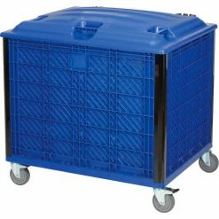 Global Industrial™ Easy Assembly Solid Wall Container - Lid/Casters 39-1/4x31-1/2x34 Overall -Containers & Organizers Sales Store 239452P 09