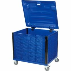 Global Industrial™ Easy Assembly Solid Wall Container - Lid/Casters 39-1/4x31-1/2x34 Overall -Containers & Organizers Sales Store 239452P 10