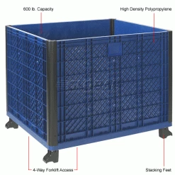 Global Industrial™ Easy Assembly Solid Wall Container 39-1/4 x 31-1/2 x 33-1/2 Overall -Containers & Organizers Sales Store 239452 1wco