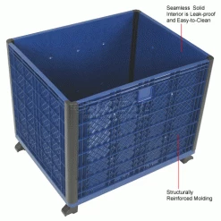 Global Industrial™ Easy Assembly Solid Wall Container 39-1/4 x 31-1/2 x 33-1/2 Overall -Containers & Organizers Sales Store 239452 2wco