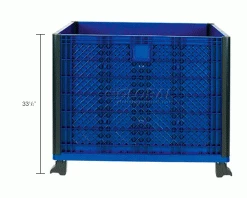 Global Industrial™ Easy Assembly Solid Wall Container 39-1/4 x 31-1/2 x 33-1/2 Overall -Containers & Organizers Sales Store 239452 dim1