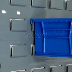 Global Industrial™ Plastic Stack & Hang Bin (24) 5-1/2"x10-7/8x5" & (24) 4-1/8"x5-3/8"x3", Blue -Containers & Organizers Sales Store 239470BL 11