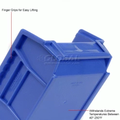 Global Industrial™ Plastic Stack & Hang Bin (24) 5-1/2"x10-7/8x5" & (24) 4-1/8"x5-3/8"x3", Blue -Containers & Organizers Sales Store 239470BL 2wco
