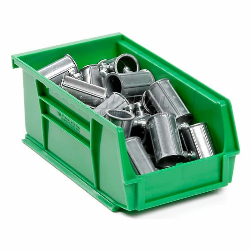 Global Industrial Plastic Stack & Hang Bin, 4-1/8"W x 7-3/8"D x 3"H, Green - Pkg Qty 24 4 Global Industrial Plastic Stack & Hang Bin, 4-1/8"W x 7-3/8"D x 3"H, Green - Pkg Qty 24 - Image 4