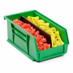 Global Industrial Plastic Stack & Hang Bin, 4-1/8"W x 7-3/8"D x 3"H, Green - Pkg Qty 24 24 Global Industrial Plastic Stack & Hang Bin, 4-1/8"W x 7-3/8"D x 3"H, Green - Pkg Qty 24 -Containers & Organizers Sales Store 239471GN 04