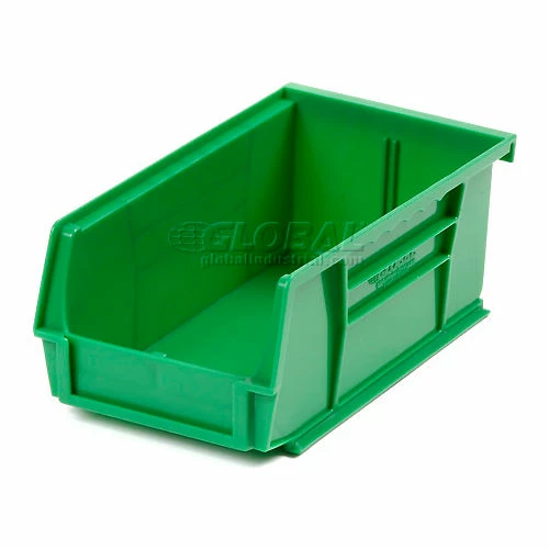 Global Industrial Plastic Stack & Hang Bin, 4-1/8"W x 7-3/8"D x 3"H, Green - Pkg Qty 24 2 Global Industrial Plastic Stack & Hang Bin, 4-1/8"W x 7-3/8"D x 3"H, Green - Pkg Qty 24 - Image 2