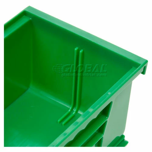 Global Industrial Plastic Stack & Hang Bin, 4-1/8"W x 7-3/8"D x 3"H, Green - Pkg Qty 24 9 Global Industrial Plastic Stack & Hang Bin, 4-1/8"W x 7-3/8"D x 3"H, Green - Pkg Qty 24 - Image 9