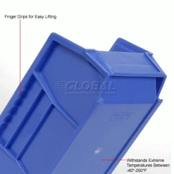 Global Industrial™ Plastic Stack & Hang Bin (24) 5-1/2"x10-7/8x5" & (24) 4-1/8"x5-3/8"x3", Blue -Containers & Organizers Sales Store 239472BL 2wco