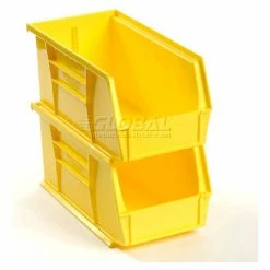 Global Industrial™ Plastic Stack & Hang Bin, 5-1/2"W x 10-7/8"D x 5"H, Yellow - Pkg Qty 12 -Containers & Organizers Sales Store 239472YL 02
