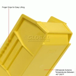 Global Industrial™ Plastic Stack & Hang Bin, 5-1/2"W x 10-7/8"D x 5"H, Yellow - Pkg Qty 12 -Containers & Organizers Sales Store 239472YL 2wco