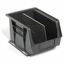 Global Industrial Plastic Stack & Hang Bin, 8-1/4"W x 10-3/4"D x 7"H, Black - Pkg Qty 6 -Containers & Organizers Sales Store 239473BK 03