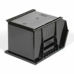 Global Industrial Plastic Stack & Hang Bin, 8-1/4"W x 10-3/4"D x 7"H, Black - Pkg Qty 6 -Containers & Organizers Sales Store 239473BK 05