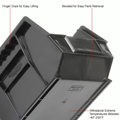 Global Industrial Plastic Stack & Hang Bin, 8-1/4"W x 10-3/4"D x 7"H, Black - Pkg Qty 6 -Containers & Organizers Sales Store 239473BK 2wco