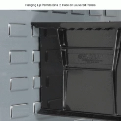 Global Industrial Plastic Stack & Hang Bin, 8-1/4"W x 10-3/4"D x 7"H, Black - Pkg Qty 6 -Containers & Organizers Sales Store 239473BK 4wco