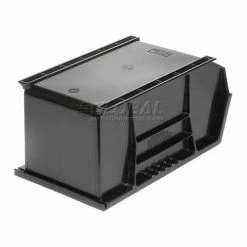 Global Industrial™ Plastic Stack & Hang Bin, 8-1/4"W x 14-3/4"D x 7"H, Black - Pkg Qty 12 -Containers & Organizers Sales Store 239474BK 05