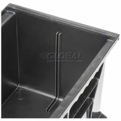 Global Industrial™ Plastic Stack & Hang Bin, 8-1/4"W x 14-3/4"D x 7"H, Black - Pkg Qty 12 -Containers & Organizers Sales Store 239474BK 07