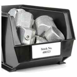 Global Industrial™ Plastic Stack & Hang Bin, 8-1/4"W x 14-3/4"D x 7"H, Black - Pkg Qty 12 -Containers & Organizers Sales Store 239474BK 08