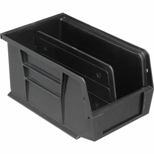 Plastic Stack & Hang Bin, 6"W x 9-1/4" D x 5"H, Black - Pkg Qty 12 9 Plastic Stack & Hang Bin, 6"W x 9-1/4" D x 5"H, Black - Pkg Qty 12 - Image 9