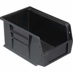 Plastic Stack & Hang Bin, 6"W x 9-1/4" D x 5"H, Black - Pkg Qty 12 35 Plastic Stack & Hang Bin, 6"W x 9-1/4" D x 5"H, Black - Pkg Qty 12 -Containers & Organizers Sales Store 239608BK 10