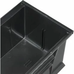 Plastic Stack & Hang Bin, 6"W x 9-1/4" D x 5"H, Black - Pkg Qty 12 36 Plastic Stack & Hang Bin, 6"W x 9-1/4" D x 5"H, Black - Pkg Qty 12 -Containers & Organizers Sales Store 239608BK 11