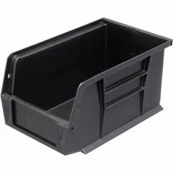 Plastic Stack & Hang Bin, 6"W x 9-1/4" D x 5"H, Black - Pkg Qty 12 37 Plastic Stack & Hang Bin, 6"W x 9-1/4" D x 5"H, Black - Pkg Qty 12 -Containers & Organizers Sales Store 239608BK 12