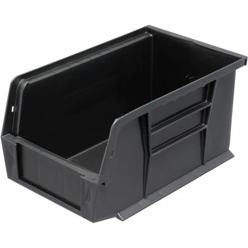 Plastic Stack & Hang Bin, 6"W x 9-1/4" D x 5"H, Black - Pkg Qty 12 13 Plastic Stack & Hang Bin, 6"W x 9-1/4" D x 5"H, Black - Pkg Qty 12 - Image 13