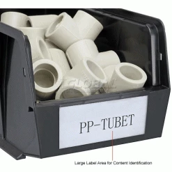 Plastic Stack & Hang Bin, 6"W x 9-1/4" D x 5"H, Black - Pkg Qty 12 47 Plastic Stack & Hang Bin, 6"W x 9-1/4" D x 5"H, Black - Pkg Qty 12 -Containers & Organizers Sales Store 239608BK 5wco