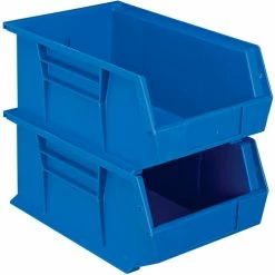 Global Industrial Plastic Stack & Hang Bin, 8-1/4"W x 13-5/8"D x 6"H, Blue - Pkg Qty 12 29 Global Industrial Plastic Stack & Hang Bin, 8-1/4"W x 13-5/8"D x 6"H, Blue - Pkg Qty 12 -Containers & Organizers Sales Store 239609BL 10