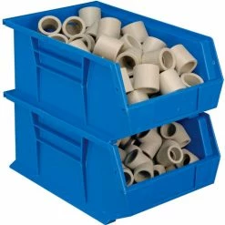 Global Industrial Plastic Stack & Hang Bin, 8-1/4"W x 13-5/8"D x 6"H, Blue - Pkg Qty 12 30 Global Industrial Plastic Stack & Hang Bin, 8-1/4"W x 13-5/8"D x 6"H, Blue - Pkg Qty 12 -Containers & Organizers Sales Store 239609BL 11