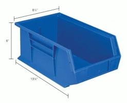 Global Industrial Plastic Stack & Hang Bin, 8-1/4"W x 13-5/8"D x 6"H, Blue - Pkg Qty 12 41 Global Industrial Plastic Stack & Hang Bin, 8-1/4"W x 13-5/8"D x 6"H, Blue - Pkg Qty 12 -Containers & Organizers Sales Store 239609BL dim