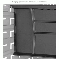 Plastic Stack & Hang Bin, 8-1/4"W x 13-5/8"D x 8"H, Black - Pkg Qty 12 -Containers & Organizers Sales Store 239610BKIN 6wco