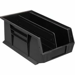 Plastic Stack & Hang Bin, 8-1/4"W x 13-5/8"D x 8"H, Black - Pkg Qty 12 -Containers & Organizers Sales Store 239610BK 02