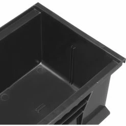 Plastic Stack & Hang Bin, 8-1/4"W x 13-5/8"D x 8"H, Black - Pkg Qty 12 -Containers & Organizers Sales Store 239610BK 04