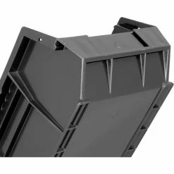 Plastic Stack & Hang Bin, 8-1/4"W x 13-5/8"D x 8"H, Black - Pkg Qty 12 -Containers & Organizers Sales Store 239610BK 07